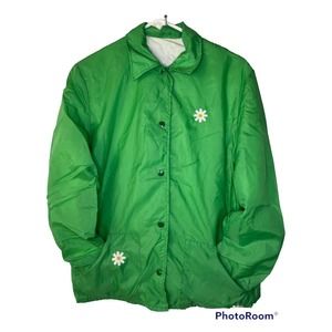 Royal Golf Windbreaker Royal Uniroyal Golf Jacket Daisy Vintage Green White